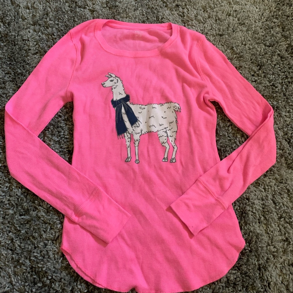 🦋(3/$15) OLD NAVY llama pajama shirt